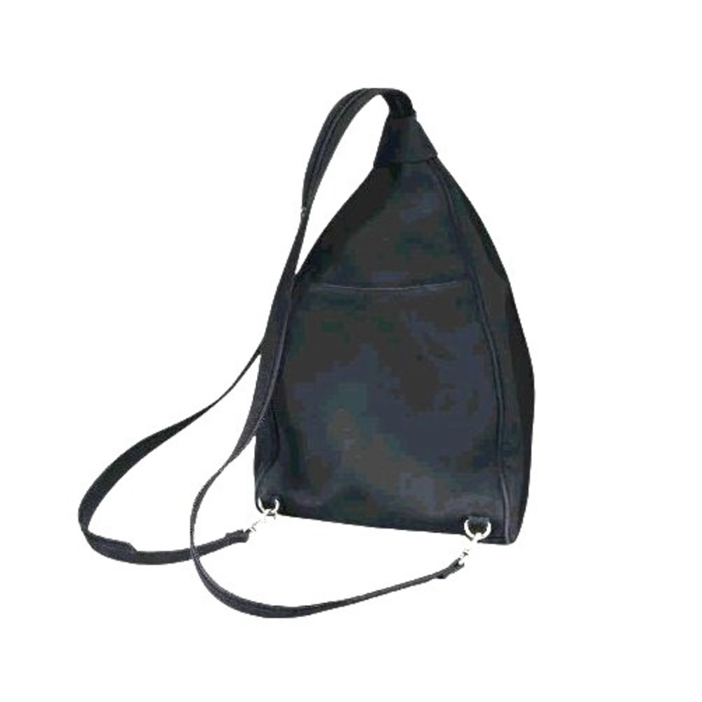 Preview Collection Backpack Purse Black Front & Side Compartment Zippered Strap - Picture 9 of 9